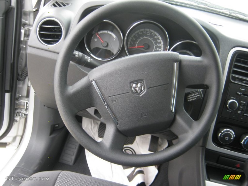 2011 Dodge Caliber Express Dark Slate/Medium Graystone Steering Wheel Photo #54310841