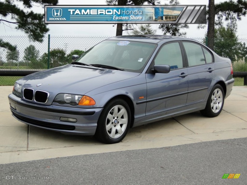 2000 3 Series 323i Sedan - Steel Blue Metallic / Sand photo #1