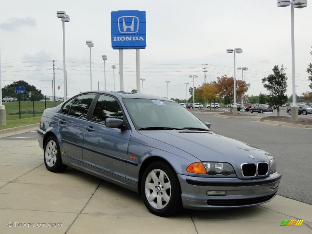 2000 3 Series 323i Sedan - Steel Blue Metallic / Sand photo #2