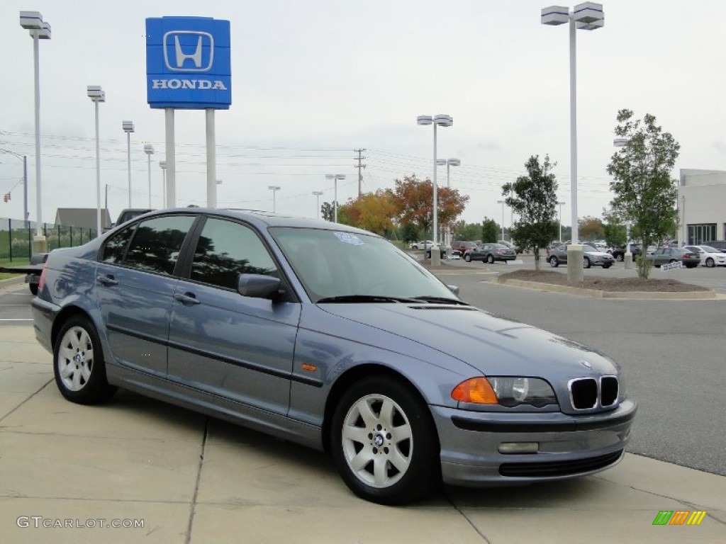 2000 3 Series 323i Sedan - Steel Blue Metallic / Sand photo #3