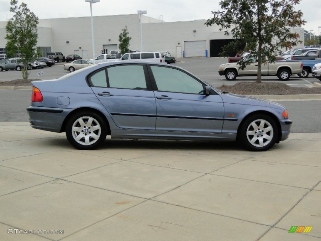 2000 3 Series 323i Sedan - Steel Blue Metallic / Sand photo #4