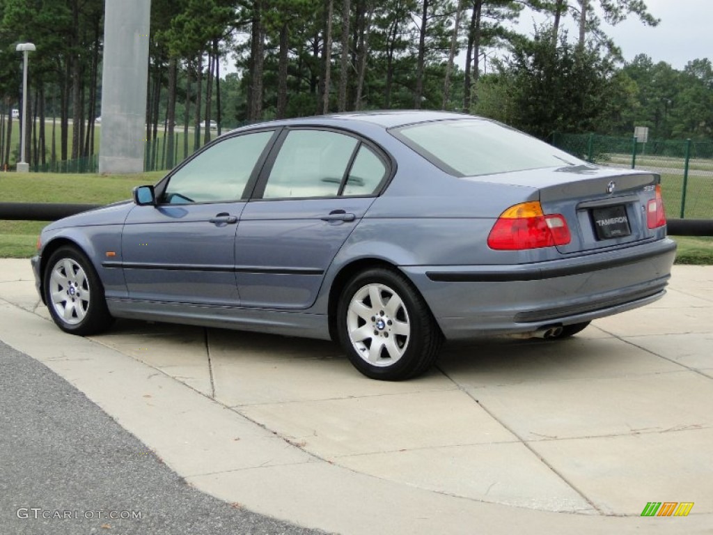 2000 3 Series 323i Sedan - Steel Blue Metallic / Sand photo #6