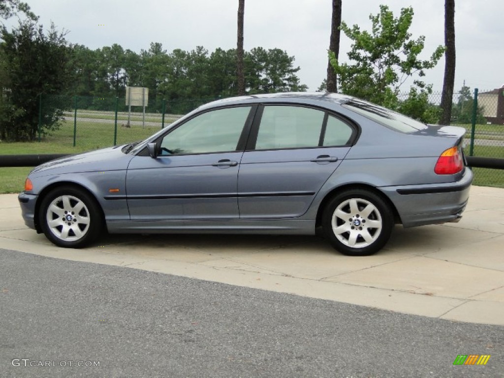 2000 3 Series 323i Sedan - Steel Blue Metallic / Sand photo #7