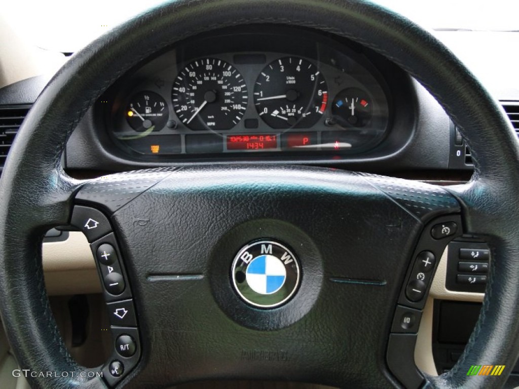 2000 3 Series 323i Sedan - Steel Blue Metallic / Sand photo #16