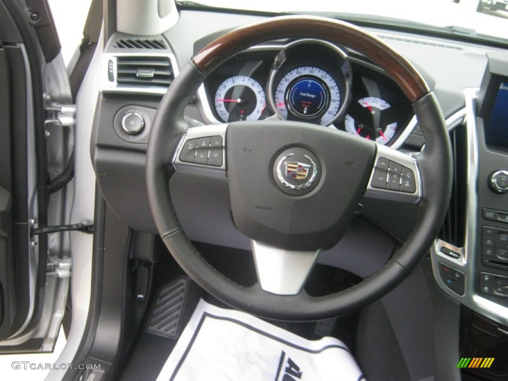 2012 Cadillac SRX Performance Ebony/Ebony Steering Wheel Photo #54311286