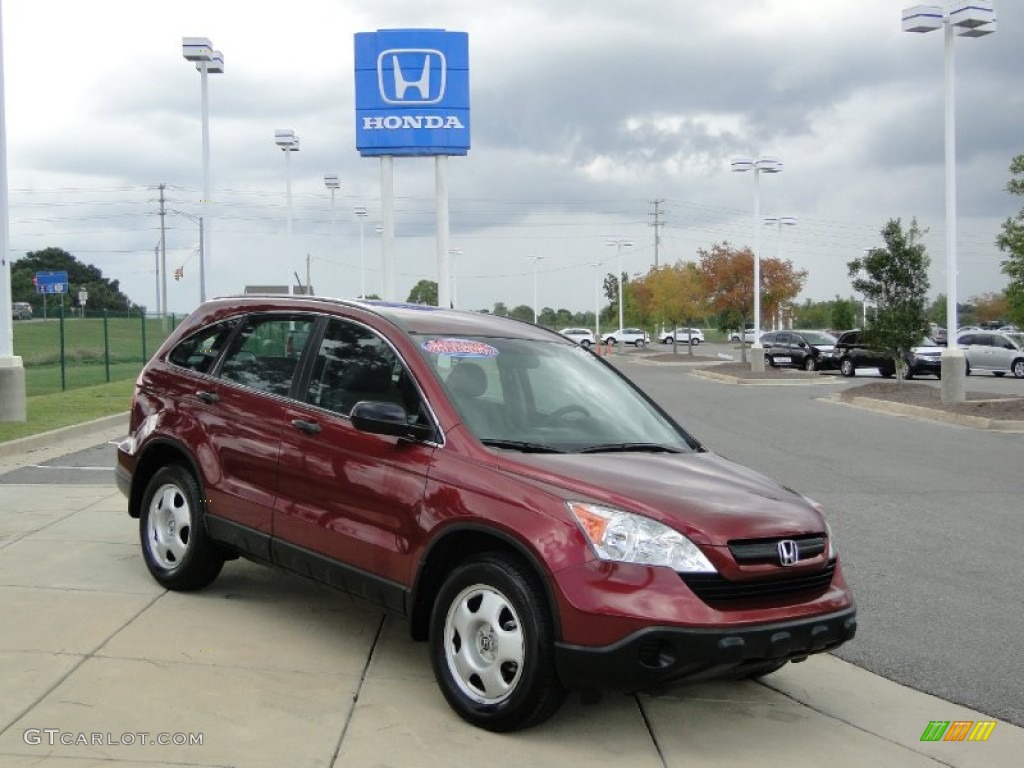 2008 CR-V LX 4WD - Tango Red Pearl / Gray photo #2