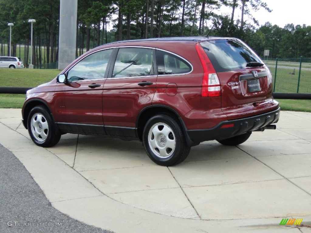 2008 CR-V LX 4WD - Tango Red Pearl / Gray photo #6