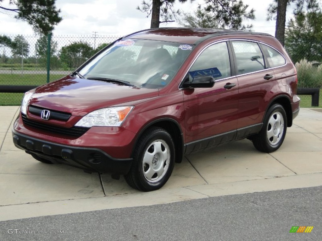 2008 CR-V LX 4WD - Tango Red Pearl / Gray photo #10