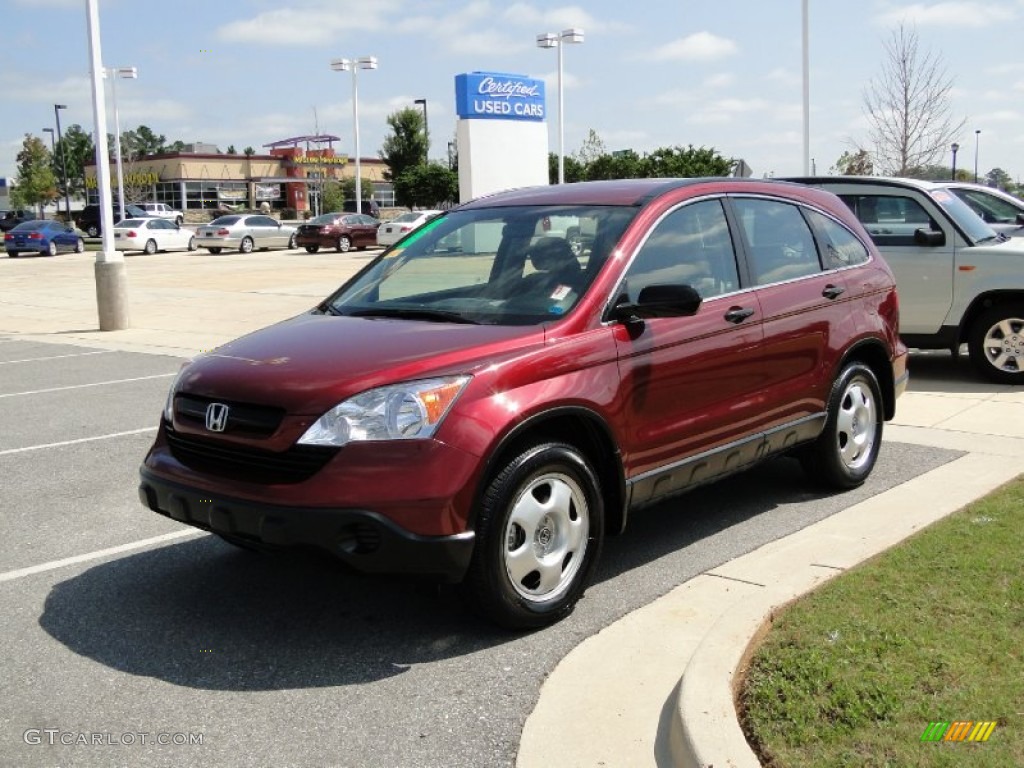 2008 CR-V LX 4WD - Tango Red Pearl / Gray photo #37