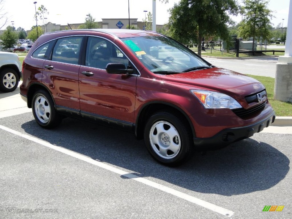 2008 CR-V LX 4WD - Tango Red Pearl / Gray photo #38