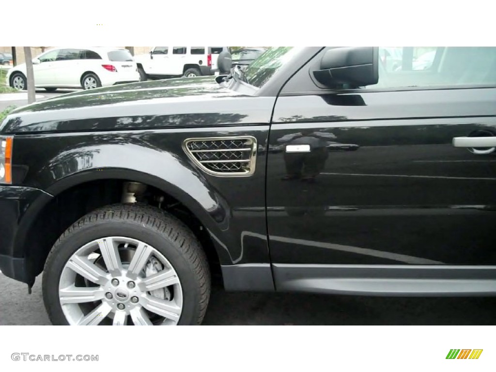 2009 Range Rover Sport Supercharged - Santorini Black / Ebony/Ebony photo #5