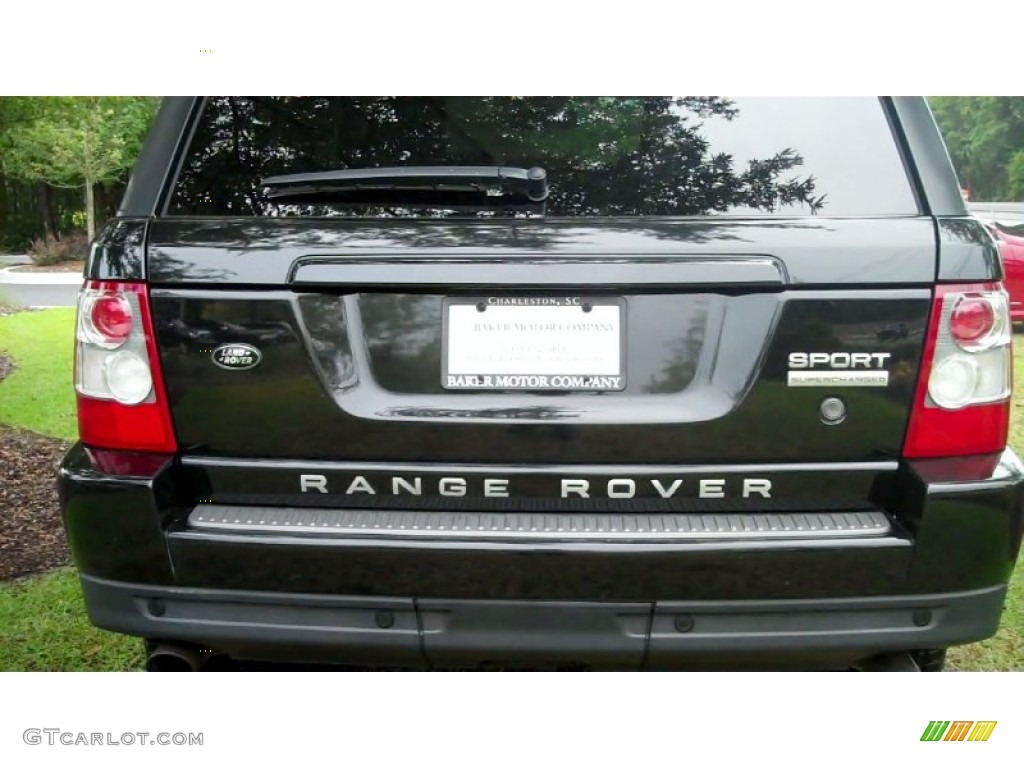 2009 Range Rover Sport Supercharged - Santorini Black / Ebony/Ebony photo #40