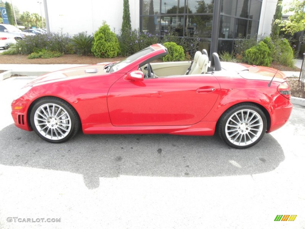 Mars Red 2008 Mercedes-Benz SLK 55 AMG Roadster Exterior Photo #54312477