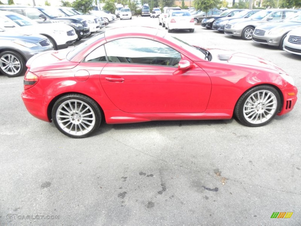 2008 SLK 55 AMG Roadster - Mars Red / Black photo #7