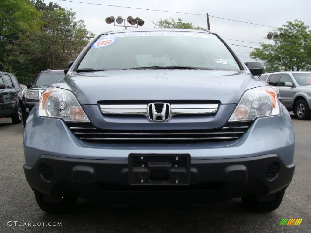 2009 CR-V EX 4WD - Glacier Blue Metallic / Gray photo #5