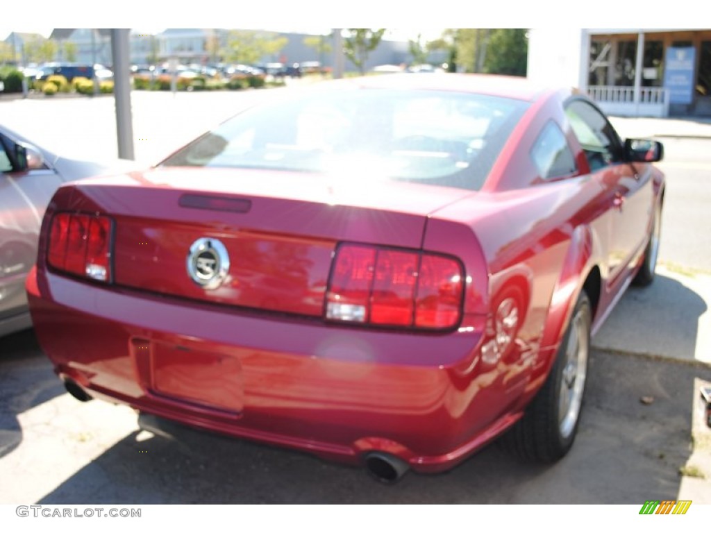 2005 Mustang GT Premium Coupe - Redfire Metallic / Red Leather photo #2