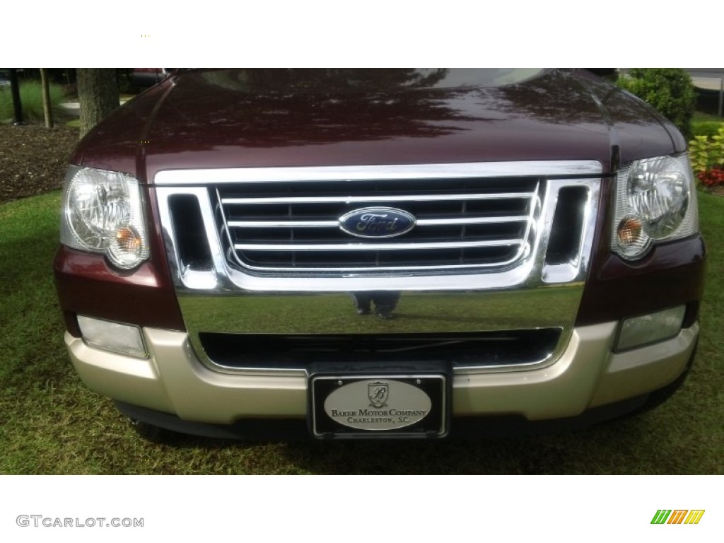 2006 Explorer Eddie Bauer - Dark Cherry Metallic / Camel/Stone photo #2