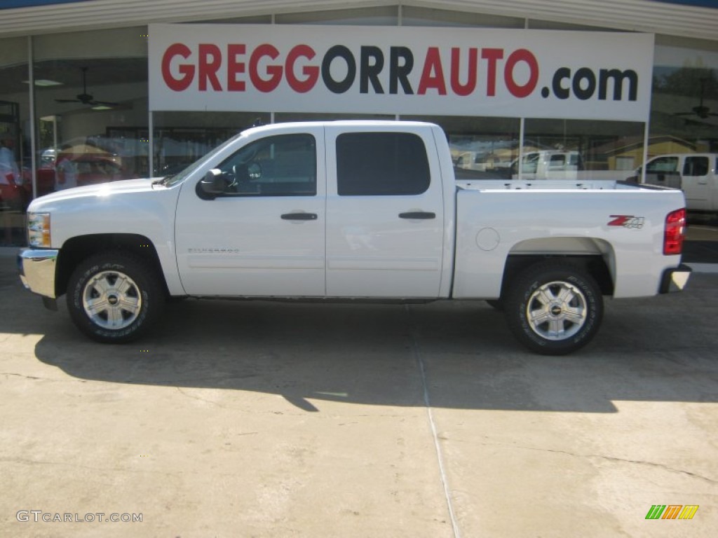 2012 Silverado 1500 LT Crew Cab 4x4 - White Diamond Tricoat / Ebony photo #2