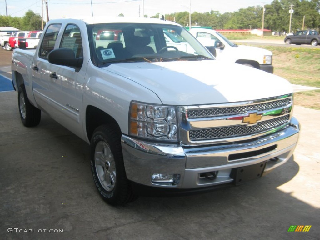 2012 Silverado 1500 LT Crew Cab 4x4 - White Diamond Tricoat / Ebony photo #6