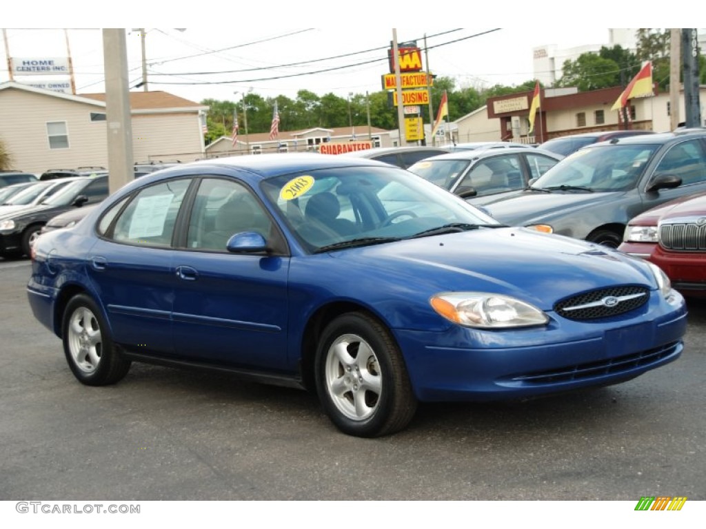 2003 Taurus SES - Patriot Blue Metallic / Medium Graphite photo #5