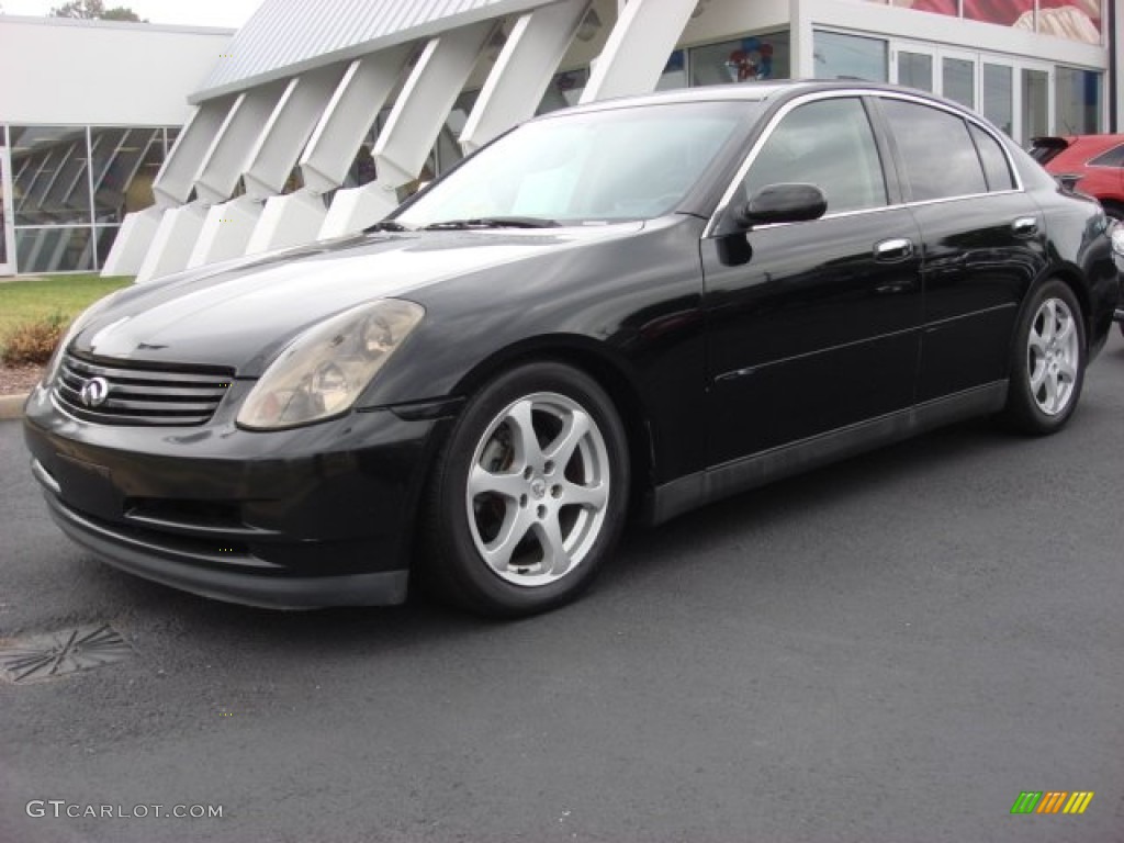 Black Obsidian 2003 Infiniti G 35 Sedan Exterior Photo #54318994