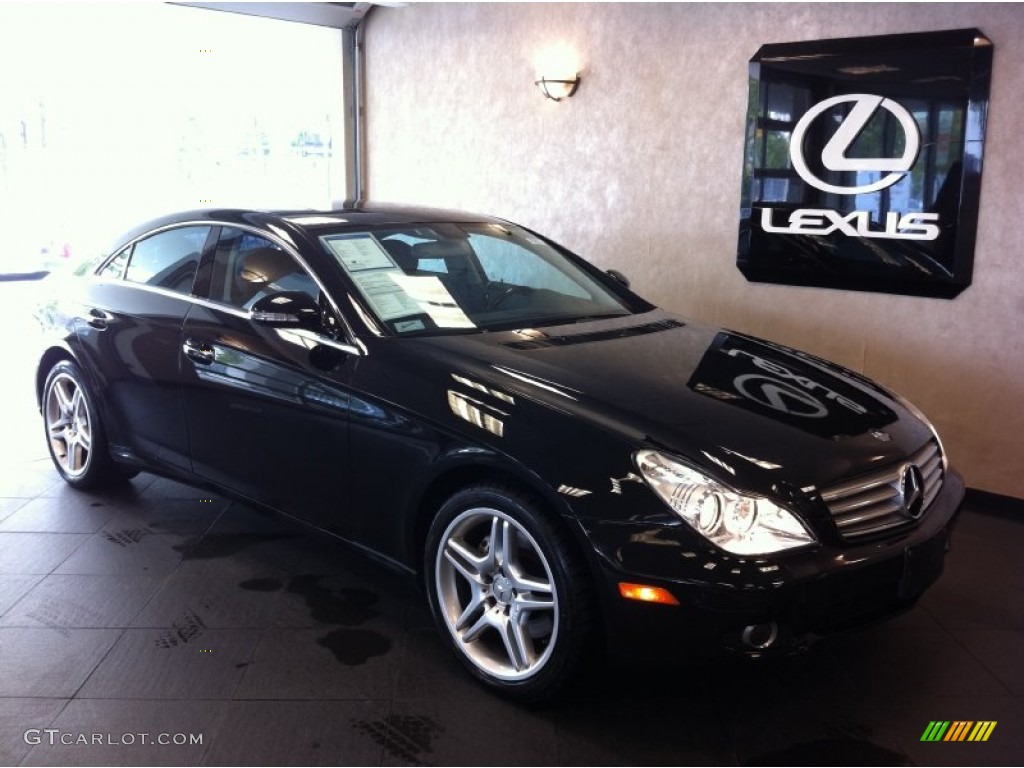 2006 CLS 500 - Obsidian Black Metallic / Black photo #1