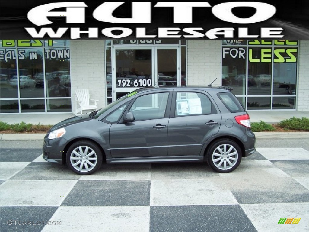 2011 SX4 SportBack GTS - Azure Grey Metallic / Black photo #1