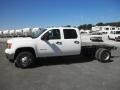  2012 Sierra 3500HD Crew Cab Dually 4x4 Chassis Summit White