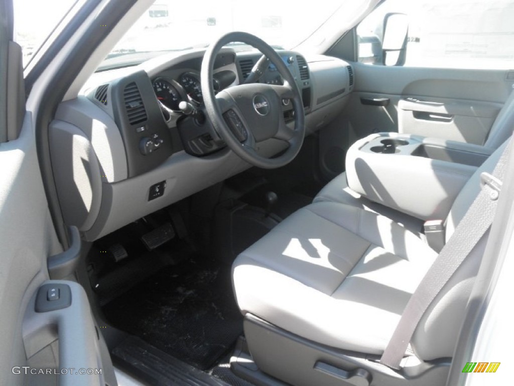 Dark Titanium Interior 2012 GMC Sierra 3500HD Crew Cab Dually 4x4 Chassis Photo #54321024