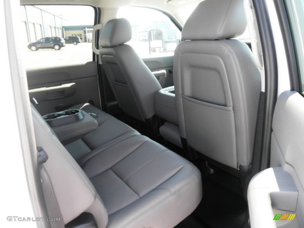 Dark Titanium Interior 2012 GMC Sierra 3500HD Crew Cab Dually 4x4 Chassis Photo #54321087