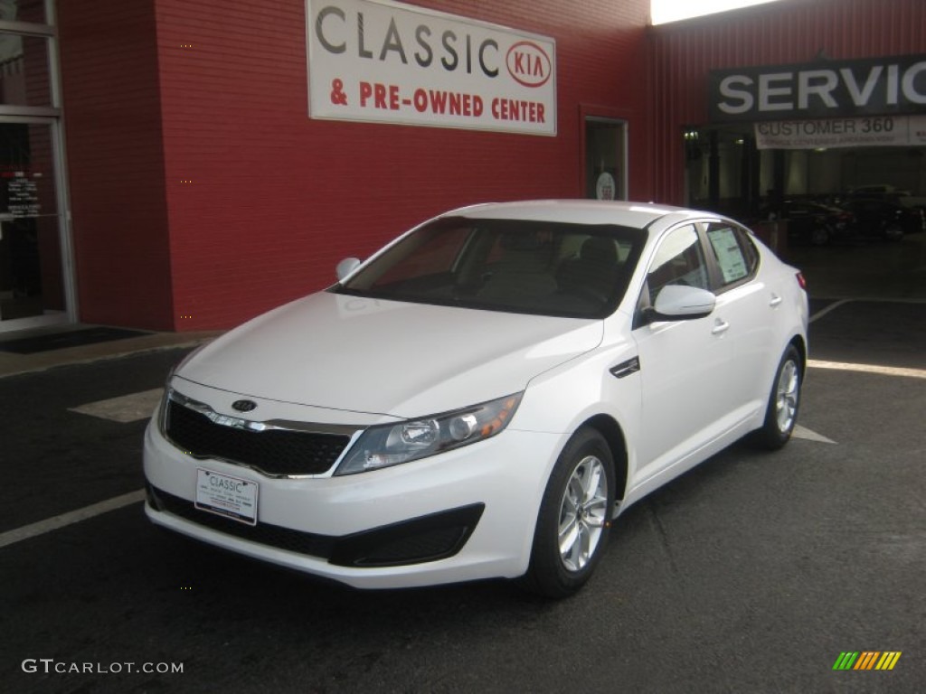 2011 Optima LX - Snow White Pearl / Beige photo #1