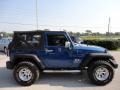2009 Deep Water Blue Pearl Coat Jeep Wrangler X 4x4  photo #9