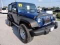 2009 Deep Water Blue Pearl Coat Jeep Wrangler X 4x4  photo #10