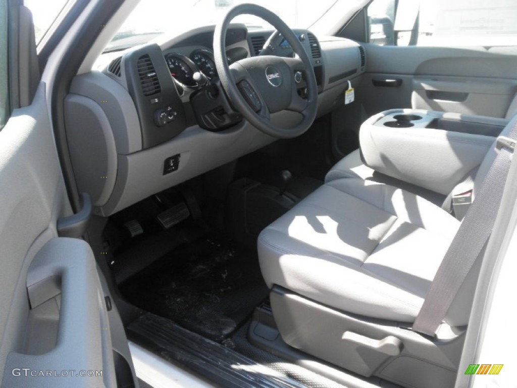 Dark Titanium Interior 2012 GMC Sierra 3500HD Regular Cab 4x4 Dually Chassis Photo #54321309