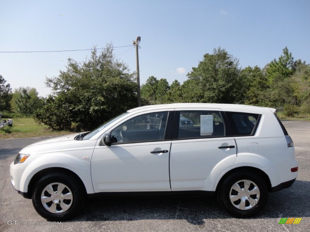 Diamond White Pearl 2008 Mitsubishi Outlander ES Exterior Photo #54321693