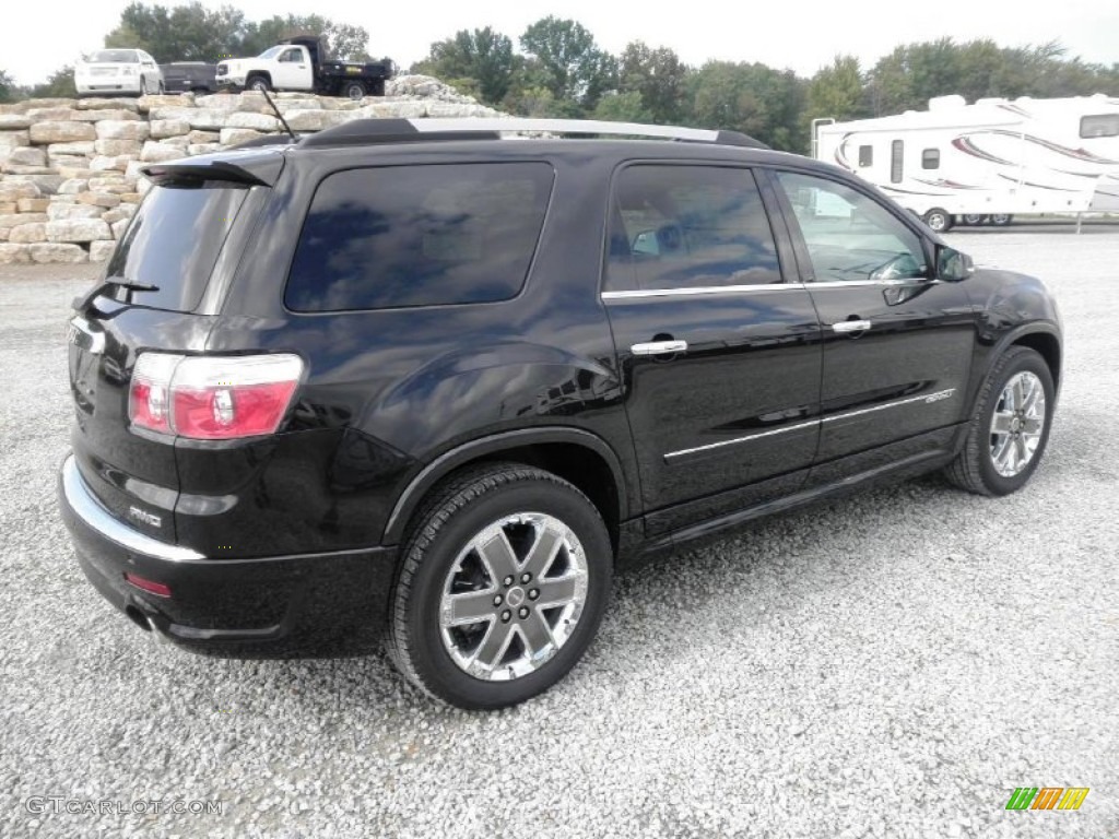 Carbon Black Metallic 2012 GMC Acadia Denali AWD Exterior Photo #54321885