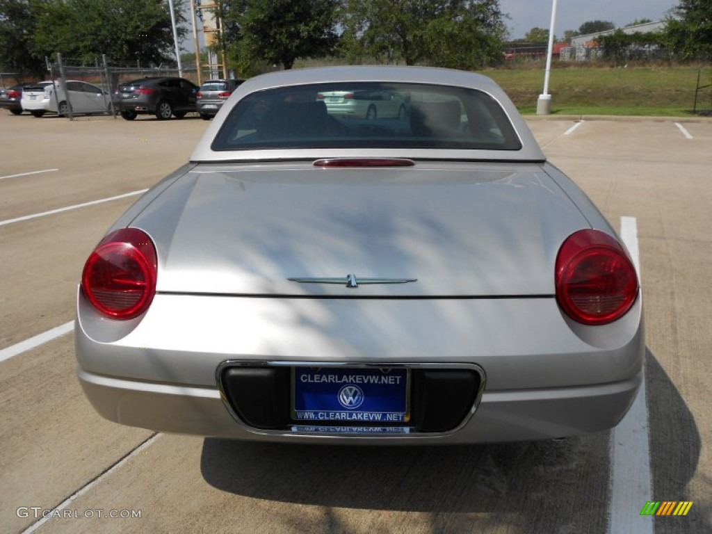 Platinum Silver Metallic 2004 Ford Thunderbird Premium Roadster Exterior Photo #54323938