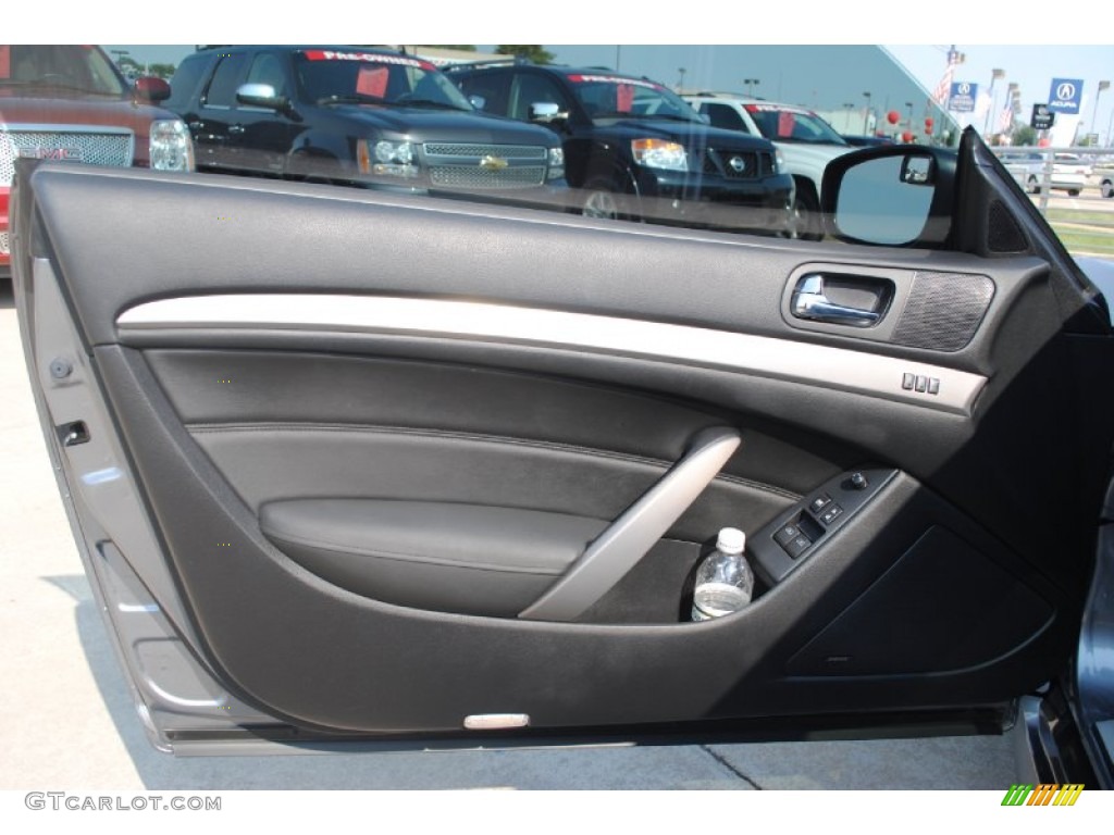 2010 Infiniti G 37 S Sport Coupe Graphite Door Panel Photo #54324307