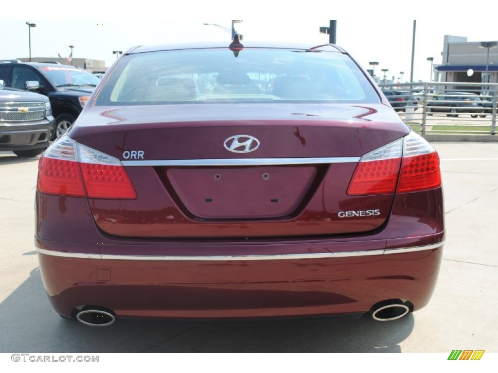 Cabernet Red Pearl 2011 Hyundai Genesis 3.8 Sedan Exterior Photo #54324435
