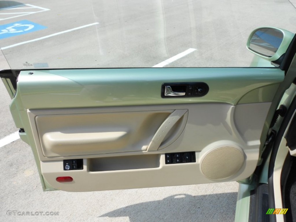 2008 Volkswagen New Beetle S Convertible Cream Beige Door Panel Photo #54324504