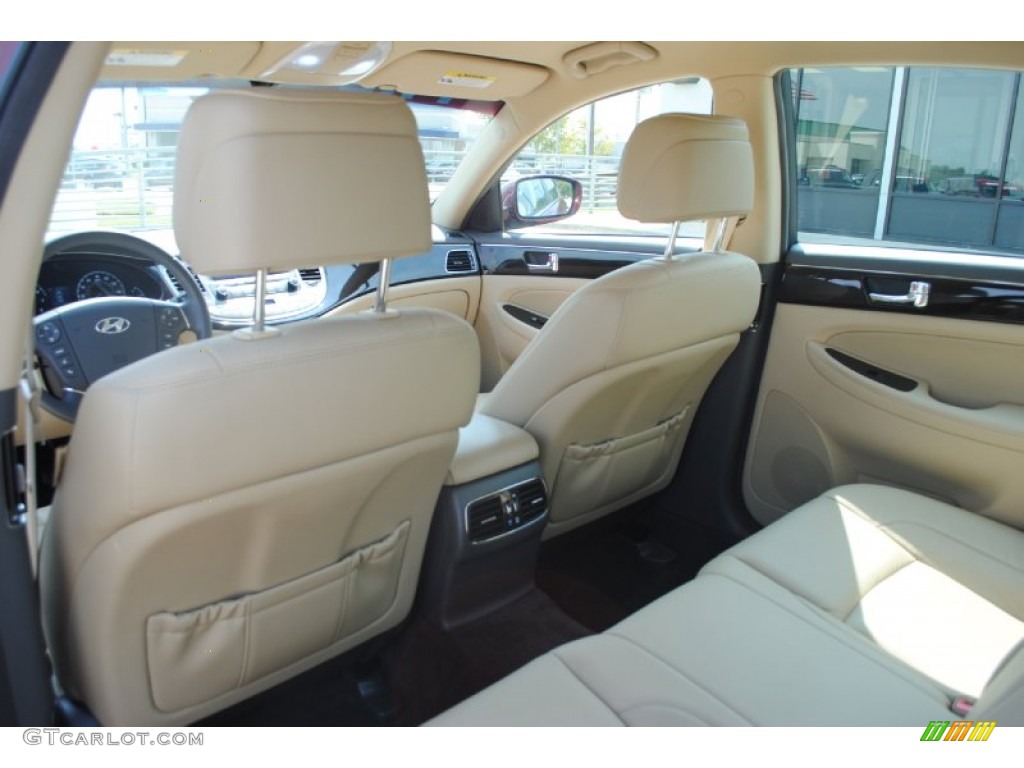 Cashmere Interior 2011 Hyundai Genesis 3.8 Sedan Photo #54324519