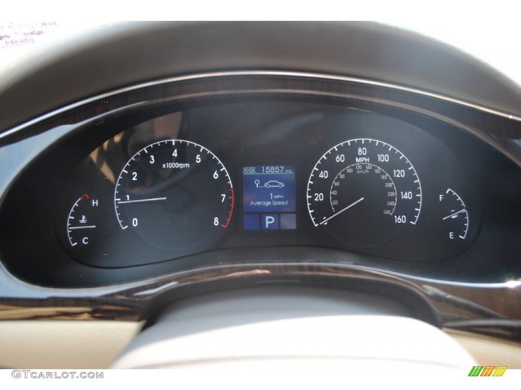 2011 Hyundai Genesis 3.8 Sedan Gauges Photo #54324522
