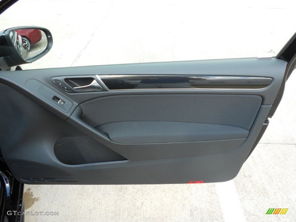 2012 Volkswagen GTI 2 Door Interlagos Plaid Cloth Door Panel Photo #54324759