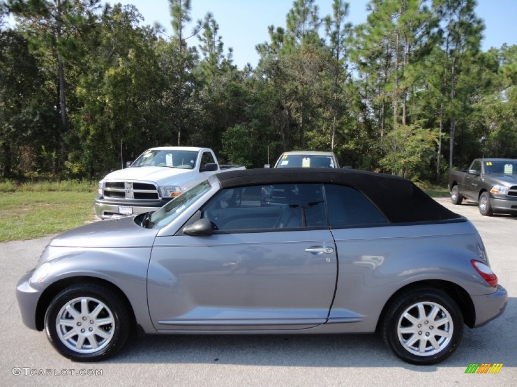 2007 PT Cruiser Convertible - Opal Gray Metallic / Pastel Slate Gray photo #2