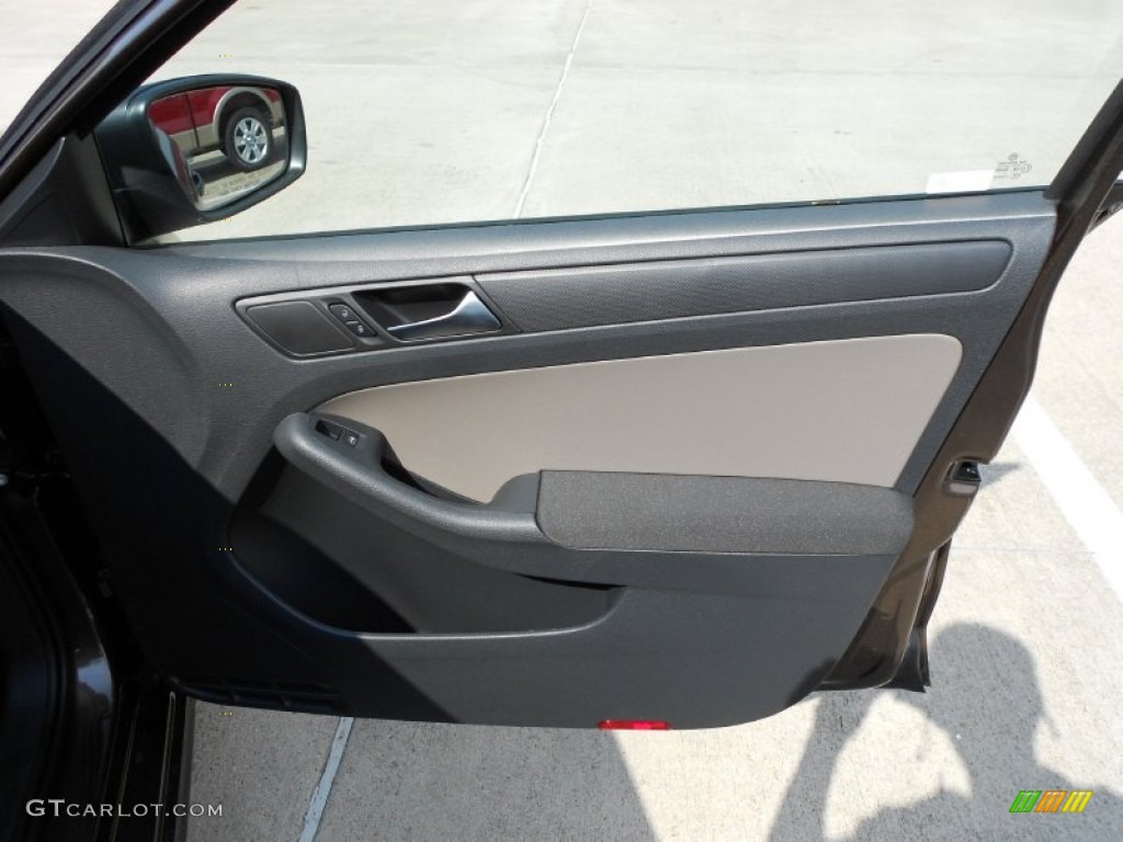 2012 Volkswagen Jetta S Sedan Latte Macchiato Door Panel Photo #54326920