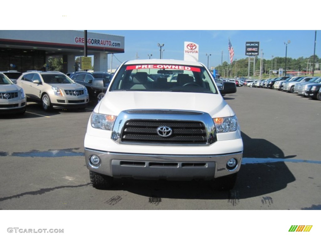 2009 Tundra Double Cab - Super White / Graphite Gray photo #8