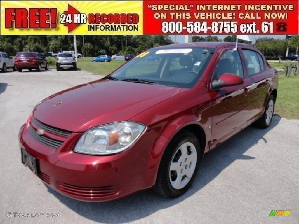 2008 Cobalt LT Sedan - Sport Red Tint Coat / Neutral photo #1