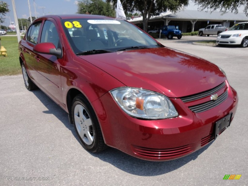 2008 Cobalt LT Sedan - Sport Red Tint Coat / Neutral photo #10