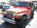 2000 Flame Red Jeep Wrangler Sport 4x4  photo #5
