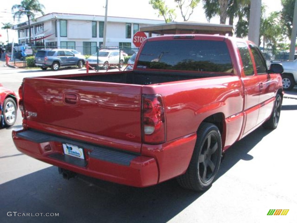 2003 Silverado 1500 SS Extended Cab AWD - Victory Red / Dark Charcoal photo #8